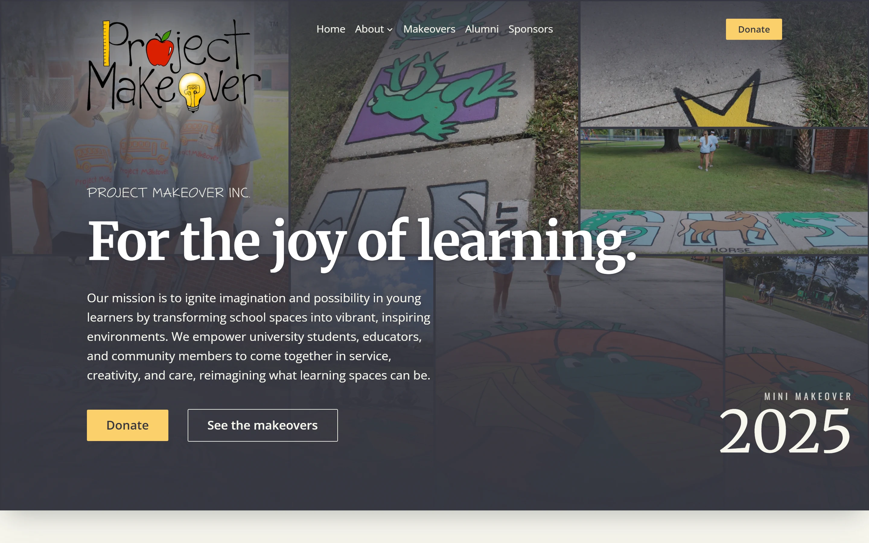 Project Makeover website screenshot